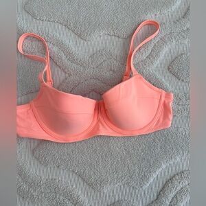 Aerie Coral Bikini Top